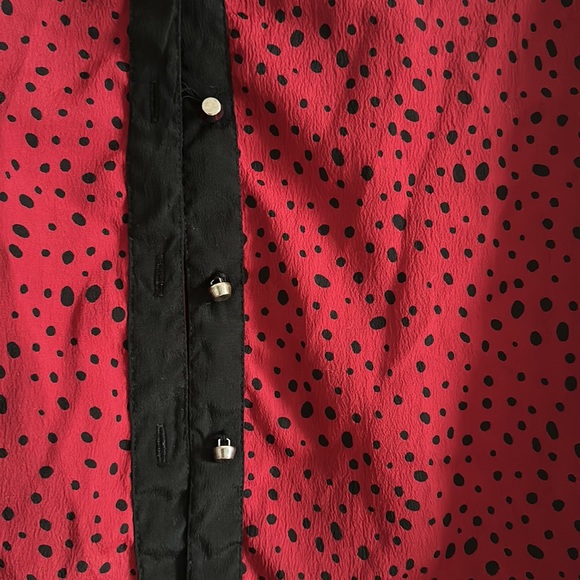 Haggar long sleeve button down shirt / blouse size M - Picture 4 of 6